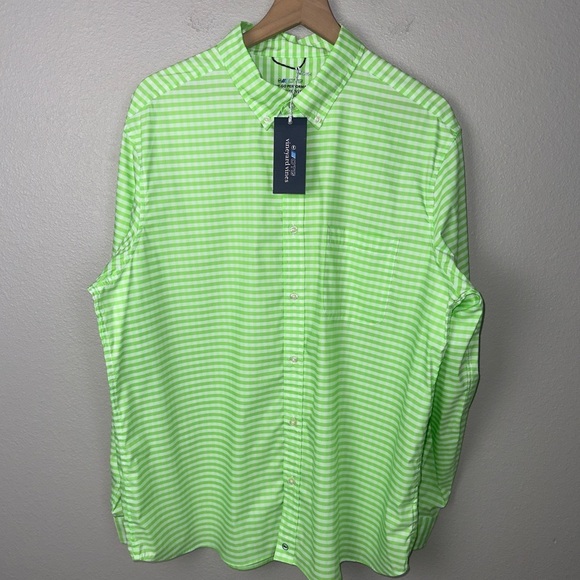 Vineyard Vines NWT Mens On the Go Performance Button Down Shirt - Picture 1 of 9